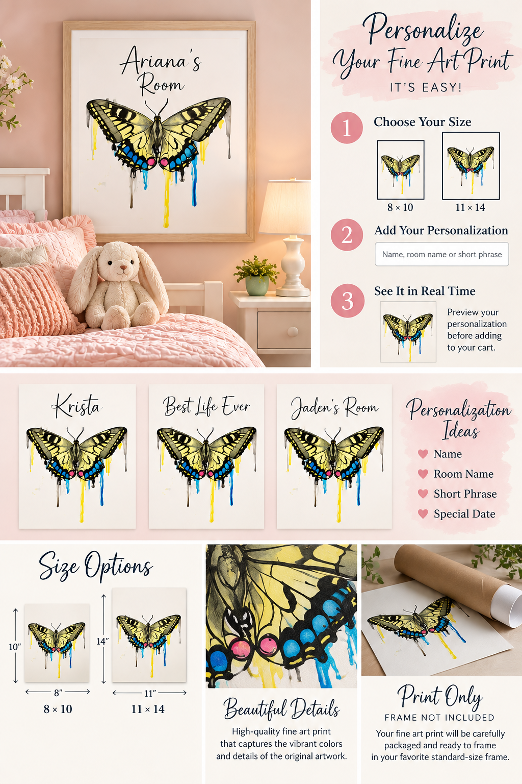 Personalized Fine Art Matte Prints