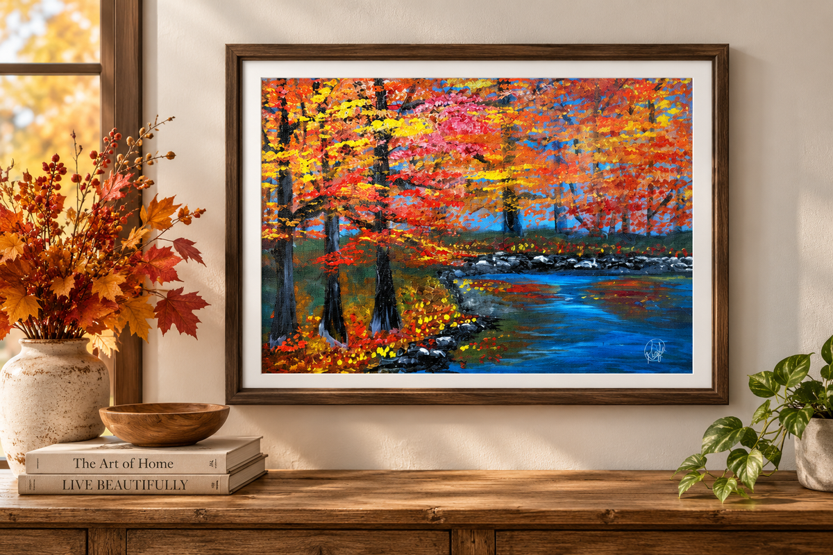 Autumn Glen – Fall Landscape Matte Fine Art Print