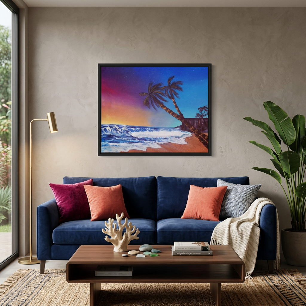 Colors of Dusk Framed canvas