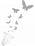 Free Butterfly Printable Stationery – Lined Letter Writing Paper