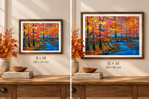 Autumn Glen – Fall Landscape Matte Fine Art Print