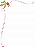Cardinals Birds Lined Stationery – Printable Letter Writing Paper (Digital Download)
