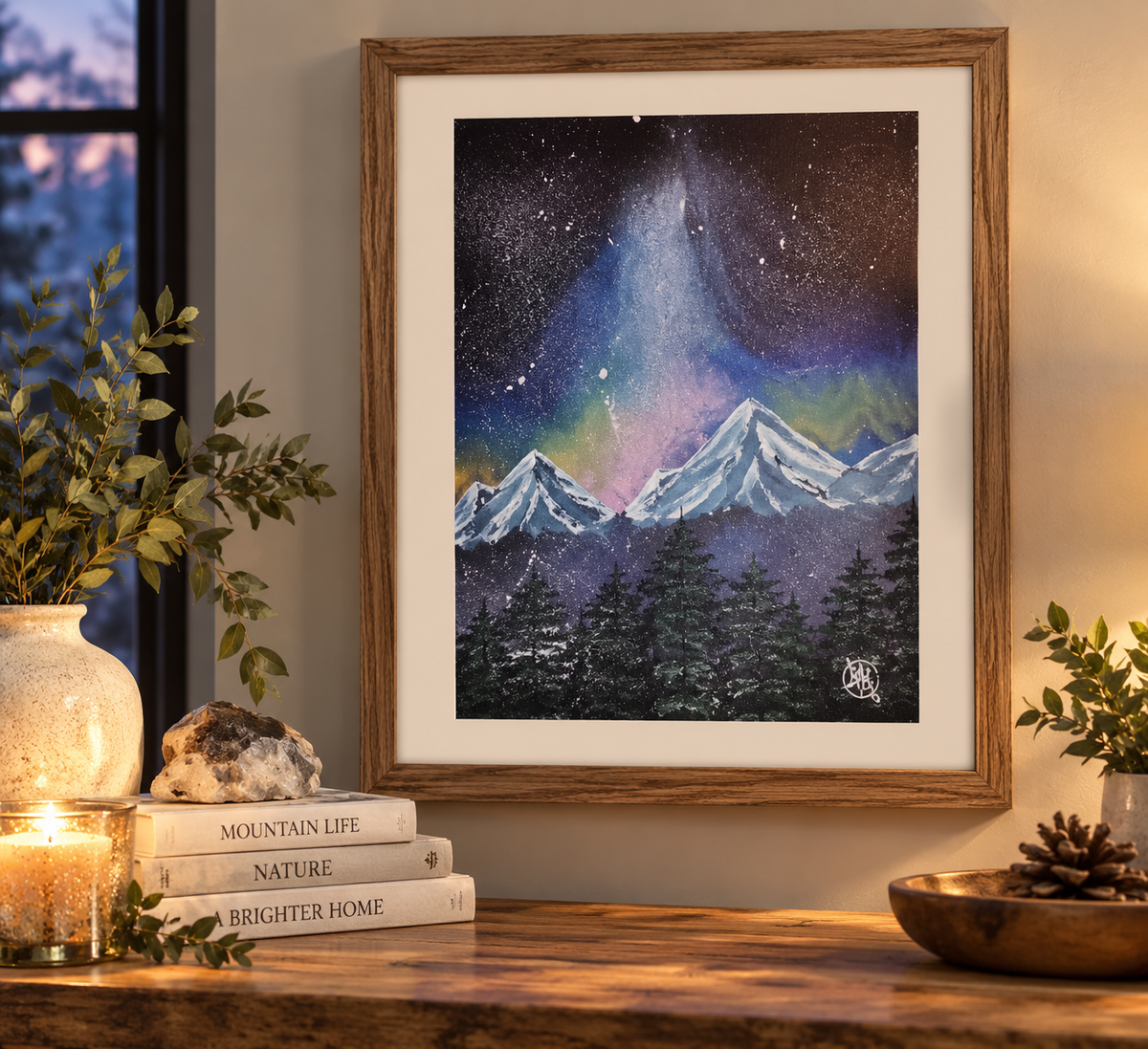 The Milky Way Matte Fine Art Print | Mountain Night Sky Wall Art